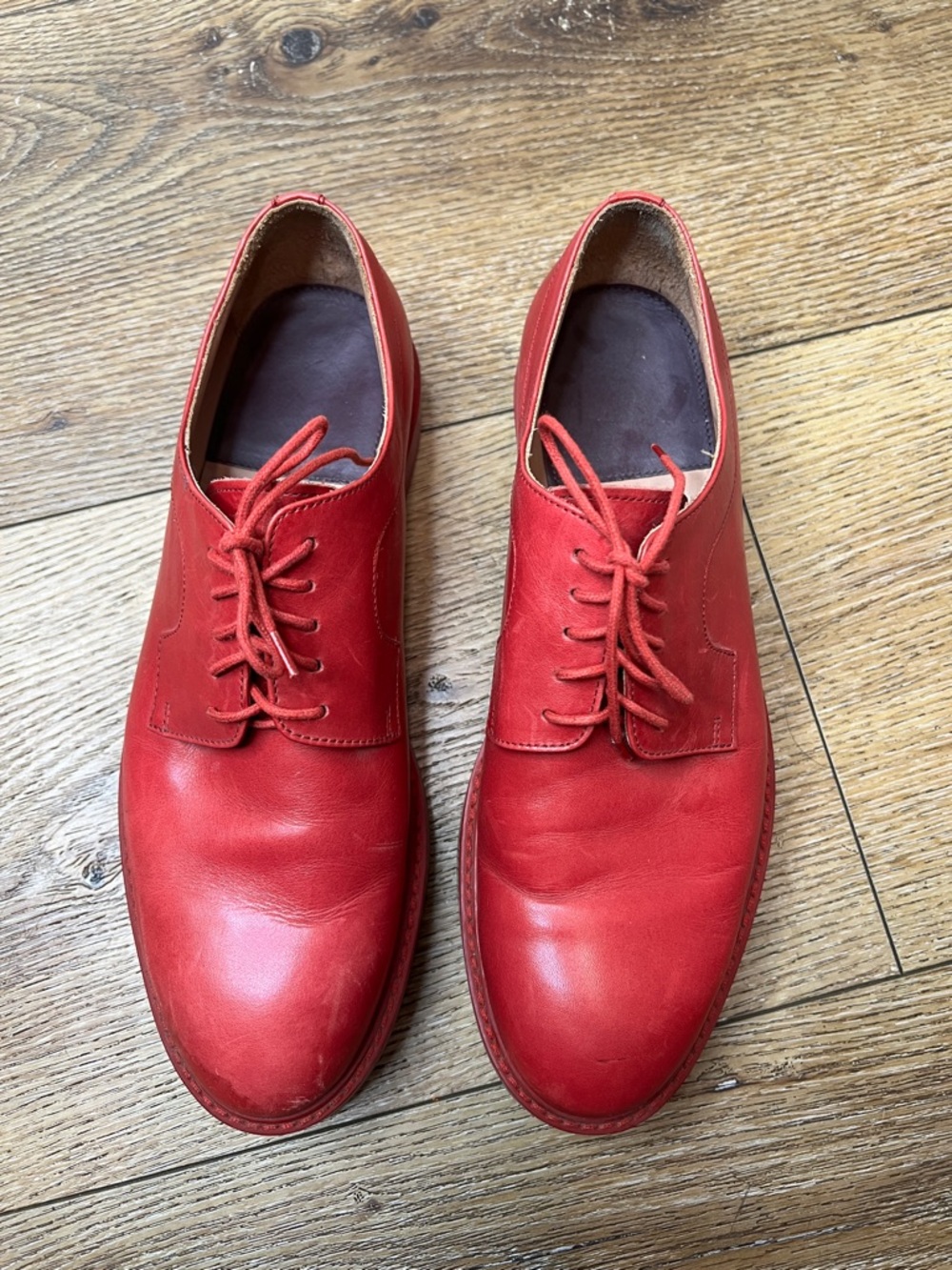 Paul Smith Red Leather Shoes Size 40/7US